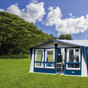 vance Inaca Galileo 250 talla W1000 expuesto en feria con marcas de montaje